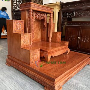 bàn thờ thần tài gỗ Hương